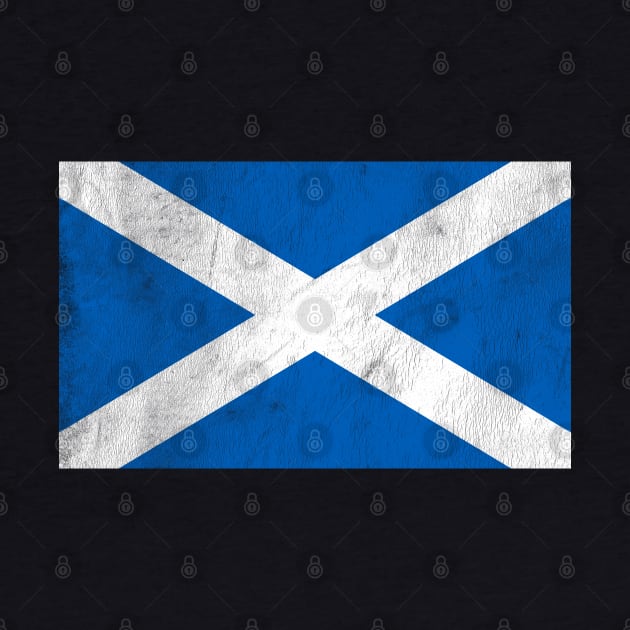 Vintage Style Scottish Flag Design by DankFutura